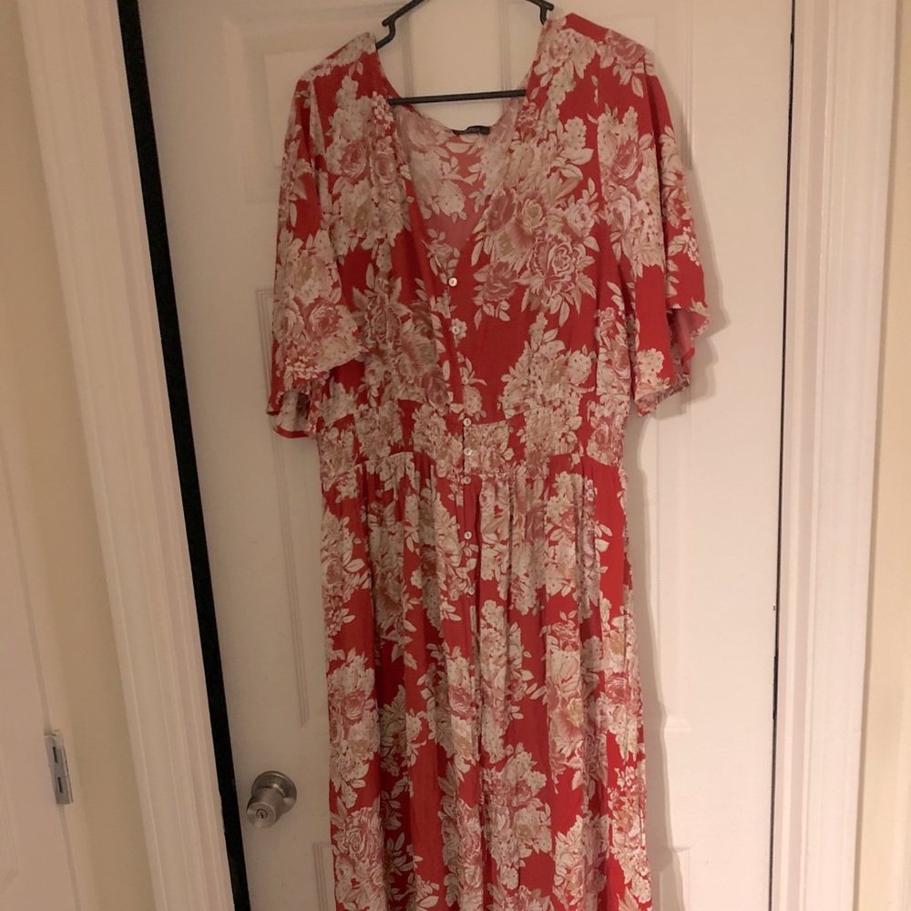 Button Down Floral Maxi